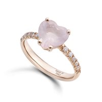 Anneau Dezulian Gioielli Femme La Vie en Rose in Or Quarzo 2.15 Ct ACU09 QZ ROSA - ACU09 QZ ROSA